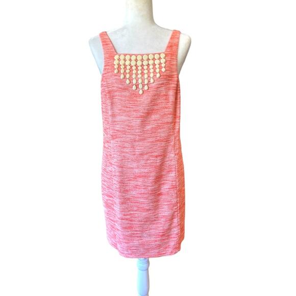 Trina Turk Dresses & Skirts - Trina Turk Linen Blend Dress Women 8 Orange Midi Designer Luxury Sophisticated